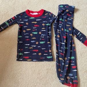 Hanna Andersson Long John Car Pajamas 120(6-7)